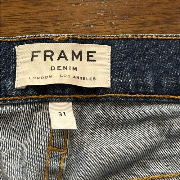 FRAME Denim  Men’s L'Homme Dark Wash Slim Fit Jeans in Cotswolds Size 31 - Picture 7 of 14